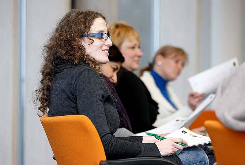 highly motivated: Visitors to the academy